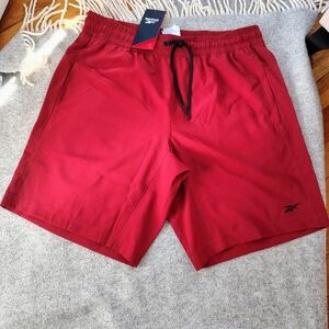 Reebok Men’s Athletic Shorts – Medium –  Burgundy Color